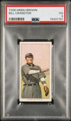 Bill Cranston #NNO Baseball Cards 1909 T206 Hindu Brown Prices