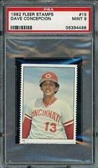 Dave Concepcion Baseball Cards 1982 Fleer Stamps Prices