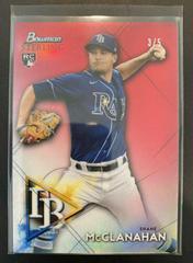 Shane McClanahan [Red Refractor] #BSR-66 Baseball Cards 2021 Bowman Sterling Prices