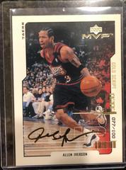 Allen Iverson [Gold Script] Basketball Cards 2000 Upper Deck MVP Prices