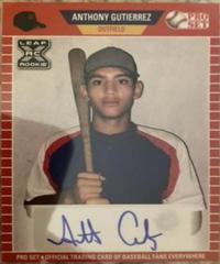 Anthony Gutierrez [Red] #PS-AG1 Baseball Cards 2021 Pro Set Autographs Prices