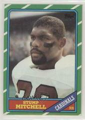 Stump Mitchell Football Cards 1986 Topps Prices