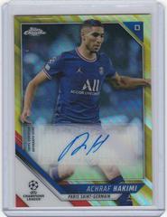 Achraf Hakimi [Gold Refractor] Soccer Cards 2021 Topps Chrome UEFA Champions League Autographs Prices