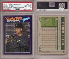 Derek Jeter [Navy Blue Shirt Purple] #200 Baseball Cards 2018 Topps Archives Prices