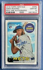 Amed Rosario #AO Baseball Cards 2018 Topps Heritage Real One Autographs Prices