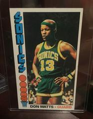 Don Watts #105 Basketball Cards 1976 Topps Prices
