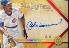 Andre Dawson [Red] Baseball Cards 2022 Topps Tribute Solid Gold Greats Autographs Prices