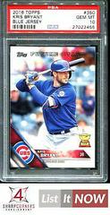 Kris Bryant [Blue Jersey Negative] #350 Baseball Cards 2016 Topps Prices