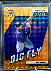 Kris Bryant [Reactive Orange] #BF-4 Baseball Cards 2022 Panini Mosaic Big Fly Prices
