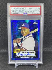 Andruw Jones [Blue Prism] #PA-AJ Baseball Cards 2021 Topps Chrome Platinum Anniversary Autographs Prices