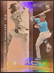 Monte Harrison [Gold] Baseball Cards 2021 Panini Chronicles Black Prices