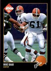 Mike Baab #27 Football Cards 1992 Collector's Edge Prices