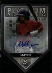 Marcelo Mayer [Autograph] #PPDC-2 Baseball Cards 2022 Bowman Platinum Plating Die Cuts Prices