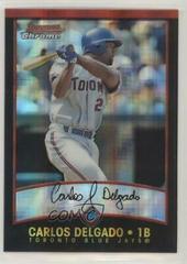 Carlos Delgado #9 Baseball Cards 2001 Bowman Chrome Prices