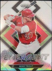 Mike Trout [Silver Prizm] #E-2 Baseball Cards 2022 Panini Prizm Emergent Prices
