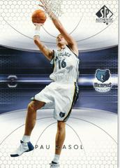 Pau Gasol #42 Basketball Cards 2004 SP Authentic Prices