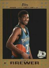 Corey Brewer #117 Basketball Cards 2007 Topps Prices