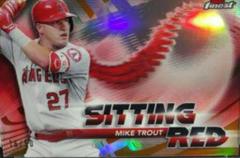 Mike Trout [Gold Refractor] #SR-MT Baseball Cards 2018 Topps Finest Sitting Red Prices