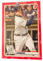 Miguel Cabrera [Red] #93 Baseball Cards 2020 Bowman Prices
