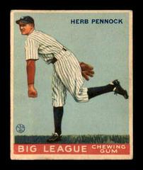 Herb Pennock #16 Baseball Cards 1934 World Wide Gum Prices