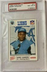 Barry Sanders #11 Football Cards 1989 Lions Police Prices