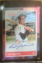 Luis Aparicio [Pink Fireworks] #R88S-LA Baseball Cards 2022 Panini Donruss Retro 1988 Signatures Prices