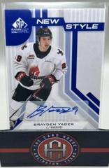 Brayden Yager [Autograph Jersey] Hockey Cards 2021 SP Game Used CHL New Style Prices