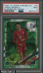Jamal Musiala [Green] #81 Soccer Cards 2020 Topps Chrome UEFA Champions League Sapphire Prices