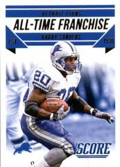 Barry Sanders #2 Football Cards 2015 Panini Score All-Time Franchise Prices