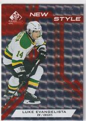 Luke Evangelista [Orange Foilboard] #NS-LE Hockey Cards 2021 SP Game Used CHL New Style Prices