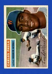 Carlos Paula [White Back] #4 Baseball Cards 1956 Topps Prices