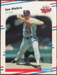 Joe Niekro #18 Baseball Cards 1988 Fleer Prices