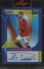 Cristiano Ronaldo [Navy Blue] Soccer Cards 2022 Leaf Vivid Autographs Prices