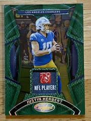 Justin Herbert [Green] #MMPE-12 Football Cards 2023 Panini Certified Materials Mirror Prices