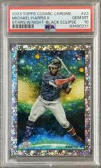 Michael Harris II [Black Eclipse] #STN-23 Baseball Cards 2023 Topps Cosmic Chrome Stars in the Night Prices