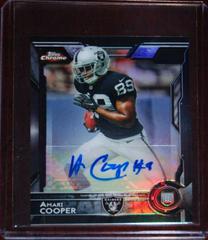 Amari Cooper [Running Autograph Black Refractor] #115 Football Cards 2015 Topps Chrome Mini Prices