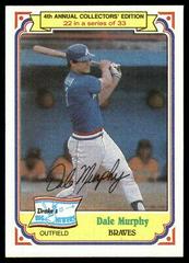 Dale Murphy Baseball Cards 1984 Drake's Prices