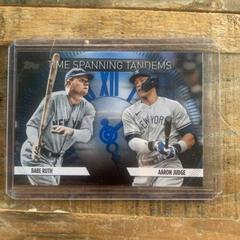 Aaron Judge, Babe Ruth [Blue] #TS-7 Baseball Cards 2023 Topps Update Time Spanning Tandems Prices