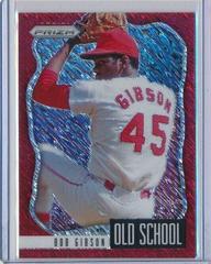 Bob Gibson [Shimmer Prizm] #OS-3 Baseball Cards 2021 Panini Prizm Old School Prices