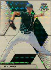 A. J. Puk [White Mosaic] #136 Baseball Cards 2021 Panini Mosaic Prices