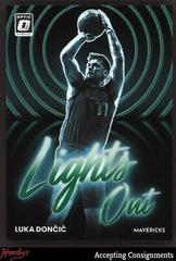 Luka Doncic [Green] Basketball Cards 2022 Panini Donruss Optic Lights Out Prices