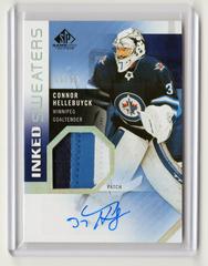Connor Hellebuyck [Patch] Hockey Cards 2021 SP Game Used Inked Sweaters Autograph Prices