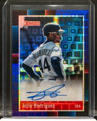 Julio Rodriguez [Pandora Purple] #R88S-JR Baseball Cards 2022 Panini Donruss Optic Retro 1988 Signatures Prices