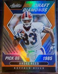 Andre Reed [Spectrum Orange] #DD-5 Football Cards 2022 Panini Absolute Draft Diamonds Prices