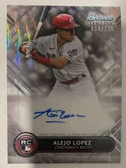 Alejo Lopez [Wave] Baseball Cards 2022 Bowman Sterling Rookie Autographs Prices