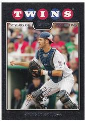 Joe Mauer [Black] #33 Baseball Cards 2008 Topps Prices