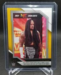 Solo Sikoa [Gold] Wrestling Cards 2022 Panini NXT WWE 2021 Highlights Prices