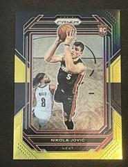 Nikola Jovic [Black Gold] #236 Basketball Cards 2022 Panini Prizm Prices
