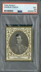 Charlie Chech Baseball Cards 1909 T204 Ramly Prices