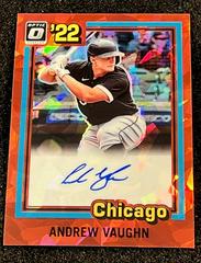 Andrew Vaughn [Red Ice] Baseball Cards 2022 Panini Donruss Optic Retro 1981 Signatures Prices